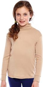 img 2 attached to 👕 Leveret Girls Toddler Turtleneck: Premium Cotton Boys' Clothing for Ultimate Comfort