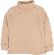 👕 leveret girls toddler turtleneck: premium cotton boys' clothing for ultimate comfort logo