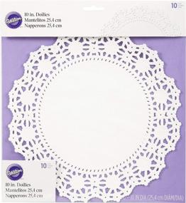 img 3 attached to 🍽️ Wilton 2104 90210 Grease-Resistant Doilies: 10 Inch – A Pristine Addition to Your Table Settings!