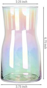 img 1 attached to MyGift Colorful Iridescent Translucent Decorative