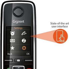 img 2 attached to Gigaset C530 IP Duo – Cordless VoIP Phone with Additional Handset and Intercom Function for Small Businesses or Home - Supports Landline and IP (Black, Pack of 2)