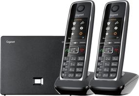 img 4 attached to Gigaset C530 IP Duo – Cordless VoIP Phone with Additional Handset and Intercom Function for Small Businesses or Home - Supports Landline and IP (Black, Pack of 2)