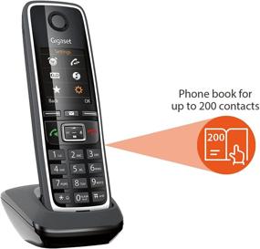 img 1 attached to Gigaset C530 IP Duo - Беспроводной VoIP телефон с дополнительным трубкой и функцией интеркома для малого бизнеса или дома - Поддерживает проводные и IP-телефонии (черный, набор из 2)