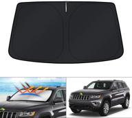 защитный экран от солнца kust для jeep grand cherokee 2011-2021: блокирует ультрафиолетовые лучи и сохраняет прохладу в вашем автомобиле. логотип