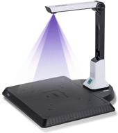 portable usb document camera scanner for teachers - 8mp hd a4 format doc cam with stand for online teaching, photo scanning, and more (hard bottom) logo