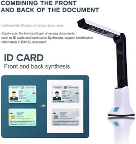 img 1 attached to Portable USB Document Camera Scanner for Teachers - 8MP HD A4 Format Doc Cam with Stand for Online Teaching, Photo Scanning, and More (Hard Bottom)