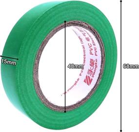 img 3 attached to 🔥 Viaky 6 Pcs High-End Industrial Flame Retardant Vinyl Insulating Electrical Tape - Premium Waterproof, Rated up to 176 Degrees & 600 Volts, Ideal for Electric Wiring Projects, 0.6" x 50' (Green)