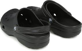 img 1 attached to 👞 Unisex Classic Black Crocs Shoes for Women and Men - Mules & Clogs