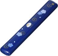 🥢 stylish blue skater japanese rabbit blossom chopstick set with case logo