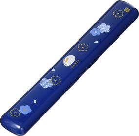 img 4 attached to 🥢 Stylish Blue Skater Japanese Rabbit Blossom Chopstick Set with Case