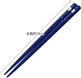 img 1 attached to 🥢 Stylish Blue Skater Japanese Rabbit Blossom Chopstick Set with Case