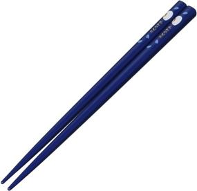 img 2 attached to 🥢 Stylish Blue Skater Japanese Rabbit Blossom Chopstick Set with Case