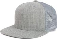 youth stylish flat bill structured mesh back snapback trucker cap - the perfect blend of fashion and functionality logo