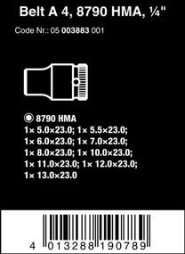 img 3 attached to 🔧 Набор головок с сцеплением 1/4" Wera 05003883001 4 Zyklop - упаковка из 9 штук