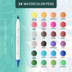 img 3 attached to Washable Markers Calligraphy Painting 24 Color