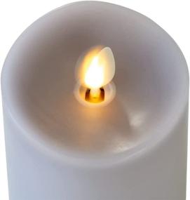 img 3 attached to 🕯️ Luminara Realistic Artificial Moving Flame Pillar Candle with Remote Control - LED Battery Operated Lights - Unscented & Remote Ready