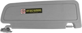 img 2 attached to 🌤️ SAILEAD Left Driver Side Sun Visor for Honda Civic 2006-2011 - Gray