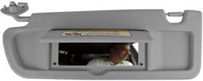 img 4 attached to 🌤️ SAILEAD Left Driver Side Sun Visor for Honda Civic 2006-2011 - Gray