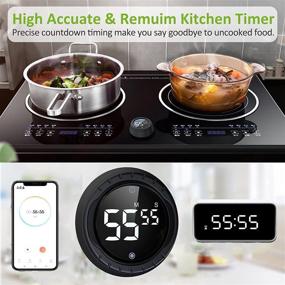 img 3 attached to ⏲️ Versatile BALDR Magnetic Timer: Ideal for Cooking, Classroom, and Kids – Large LED, Adjustable Volume, and Countdown Timer (Black)