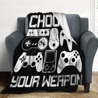 weapon gamer gaming blanket lightweight logo