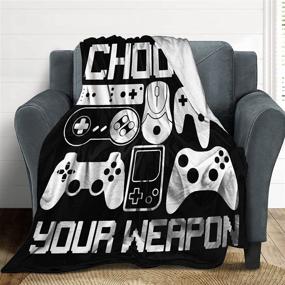 img 4 attached to Weapon Gamer Gaming Blanket Lightweight