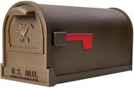 📫 gibraltar ar15t0ec arlington large capacity textured bronze steel mailboxes: durable & spacious logo