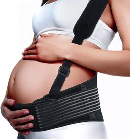 img 4 attached to Pregnancy Maternity Belt，Double Shoulder Adjustable