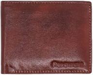 🕰️ timeless elegance: peraware genuine vintage cowhide leather men's accessories logo