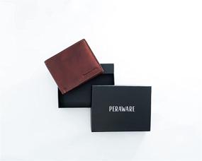 img 2 attached to 🕰️ Timeless Elegance: Peraware Genuine Vintage Cowhide Leather Men's Accessories