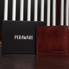 img 1 attached to 🕰️ Timeless Elegance: Peraware Genuine Vintage Cowhide Leather Men's Accessories