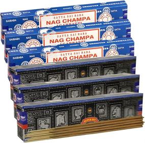 img 1 attached to Nag Champa Super Hit Incense Sticks & Holder 🌸 Variety Pack - from House Of Satya Incense Sticks And Trumiri