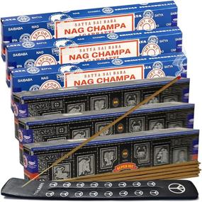 img 4 attached to Nag Champa Super Hit Incense Sticks & Holder 🌸 Variety Pack - from House Of Satya Incense Sticks And Trumiri