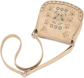 img 1 attached to Womens Sanddle Crossbody Shoulder Hollow Women's Handbags & Wallets in Shoulder Bags