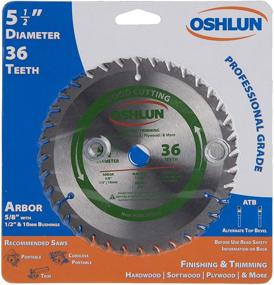 img 2 attached to 🔪 Oshlun SBW-055036 5-1/2-Inch 36 Tooth Finishing and Trimming Saw Blade: Ultimate Precision and Versatility!