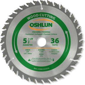 img 3 attached to 🔪 Oshlun SBW-055036 5-1/2-Inch 36 Tooth Finishing and Trimming Saw Blade: Ultimate Precision and Versatility!