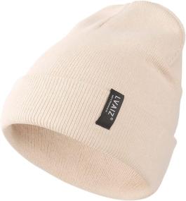 img 3 attached to 🧢 Unisex Winter Knitted Beanie Hat - Slouchy Cuffed Rib Knit, Acrylic Material - Versatile Skull Cap for Men and Women