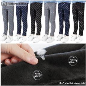 img 3 attached to LSPAR Leggings Stretch Multipack Trousers Girls' Clothing for Leggings