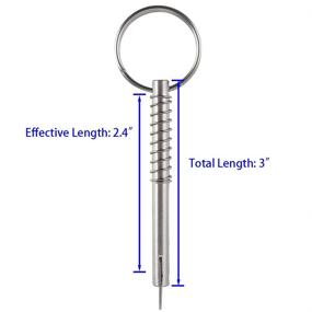 img 3 attached to 🔩 Durable Stainless Hardware Fasteners with Optimal Release Diameter for Pins