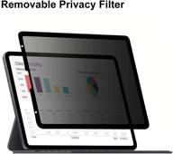 улучшенный экран приватности и антишпионский фильтр для ipad air 4 10.9 и ipad pro 11 дюймов - съемная приватная защитная пленка с совместимостью со стилусом apple pencil и антибликовым эффектом. логотип