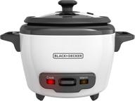 efficient and convenient 3-cup black+decker uncooked rice cooker in white логотип