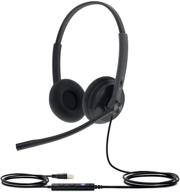 🎧 yealink uh36 uh34 wired usb headset: certified for teams, noise cancelling, stereo mic - ideal for pc, laptop, and microsoft optimized usage logo