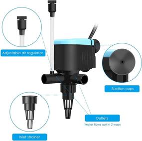 img 2 attached to Kulife Aquarium Powerhead Circulating Aerating Fish & Aquatic Pets and Aquarium Pumps & Filters