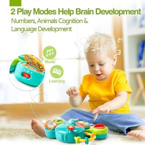 img 1 attached to HahaLand Baby Toys 6-12 Months: Music & Light Playset with 7 Activity Areas - Gift for 1 Year Old Girl and Boy - Infant Toys 3-6 and 12-18 Months - Toddler Girl Toys Age 1-2