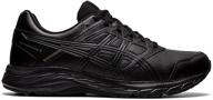 asics contend running shoes graphite men's shoes logo