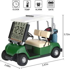 img 3 attached to Новейший мини-гольф-автомобильный будильник - Дисплей 10L0L LCD для любителей гольфа | Отличный подарок для гольфистов, сувенир с гонок и коллекционная новинка для гольфа