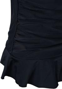 img 1 attached to 👙 Stylish Mycoco Womens Ruffle Tankini 14: Women's Clothing and Swimwear Collection