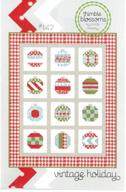 vintage holiday christmas pattern finished logo