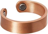 ✨ earth therapy copper magnetic healing ring: effective relief for arthritis, carpal tunnel & joint pain - adjustable size for men & women logo