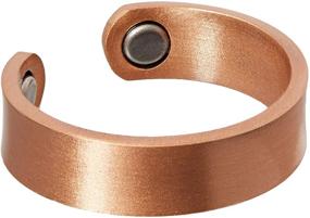 img 1 attached to ✨ Earth Therapy Copper Magnetic Healing Ring: Effective Relief for Arthritis, Carpal Tunnel & Joint Pain - Adjustable Size for Men & Women