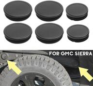 🔌 ultimate plug kit for 2500hd rear wheel well and cab frame holes - topnotch fit for 2001-2019 gmc sierra & chevrolet chevy silverado - 2500 truck accessories (6pcs) logo